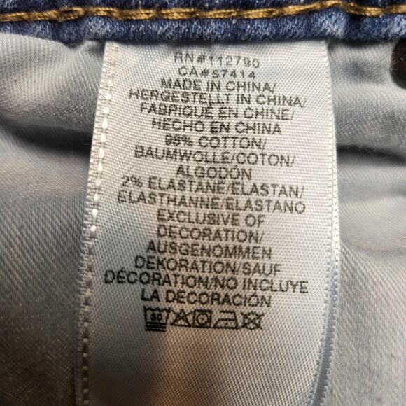 True Religion Jeans Womens 29 Blue Jennie Curvy Mid Rise Skinny Stretch Denim - Picture 4 of 10